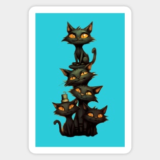 Feline Five Sticker